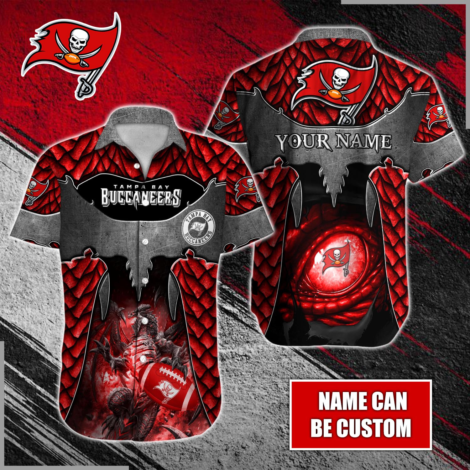 Tampa Bay Buccaneers Nfl-Hawaiian Shirt Custom T-40579