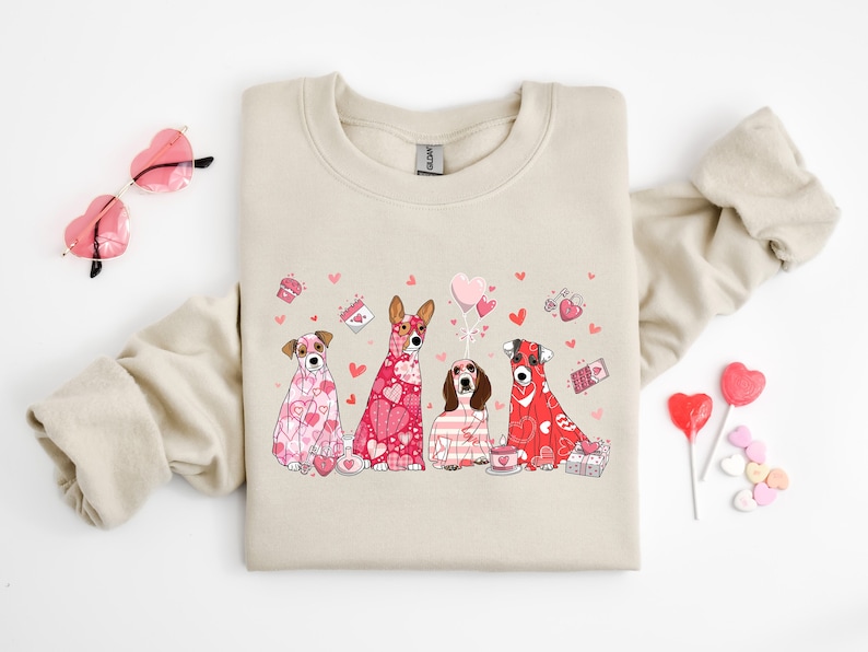 My Dog Is My Valentine Sweatshirt, Valentine Dog Sweater, Dog Sweatshirt, Pet Lover Gift, Valentines Day Shirt, Gift for Dog Mom, Love Dog