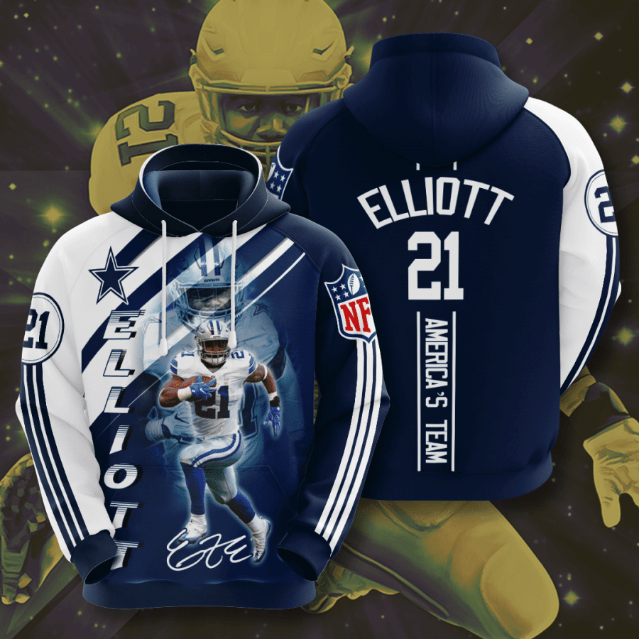 Dallas Cowboys Ezekiel Elliott 2 Unisex 3D Hoodie Gift For Fans