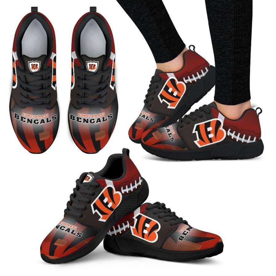 Awesome Cincinnati Bengals Running Sneakers For Football Fan