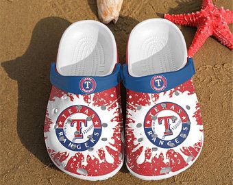 Texas Rangers Crocband Clog Clog Comfortable For Mens And Womens Classic Clog Water Shoes Texas Rangers Crocs