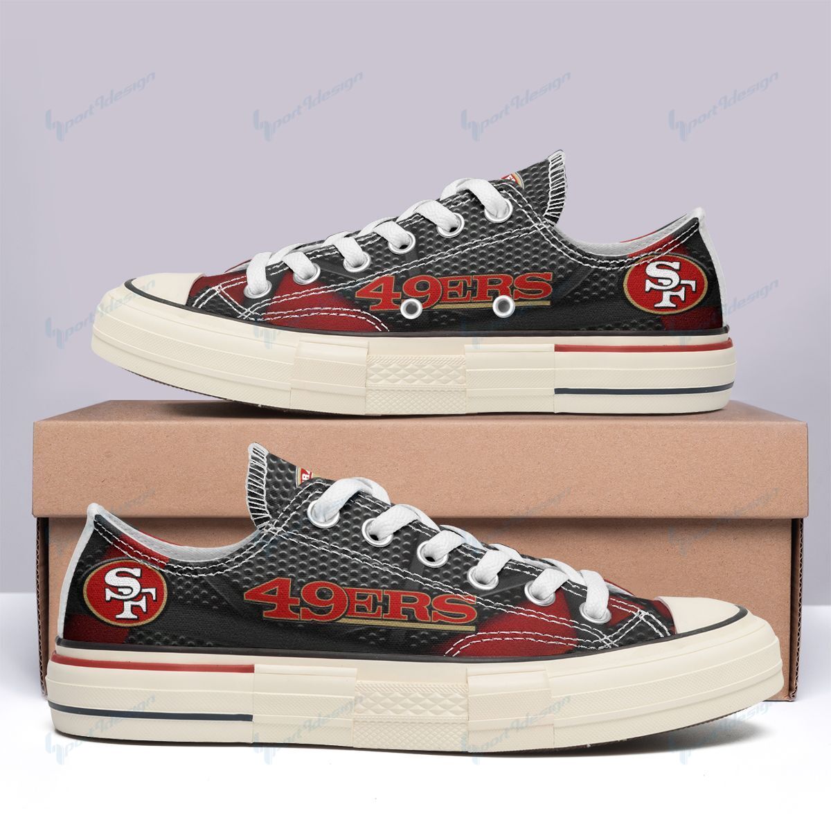 San Francisco 49ers New Low Top Canvas Shoes 24