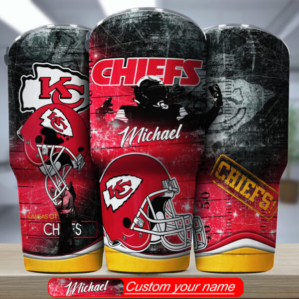 Kansas City Chiefs Personalized Tumbler Bg325