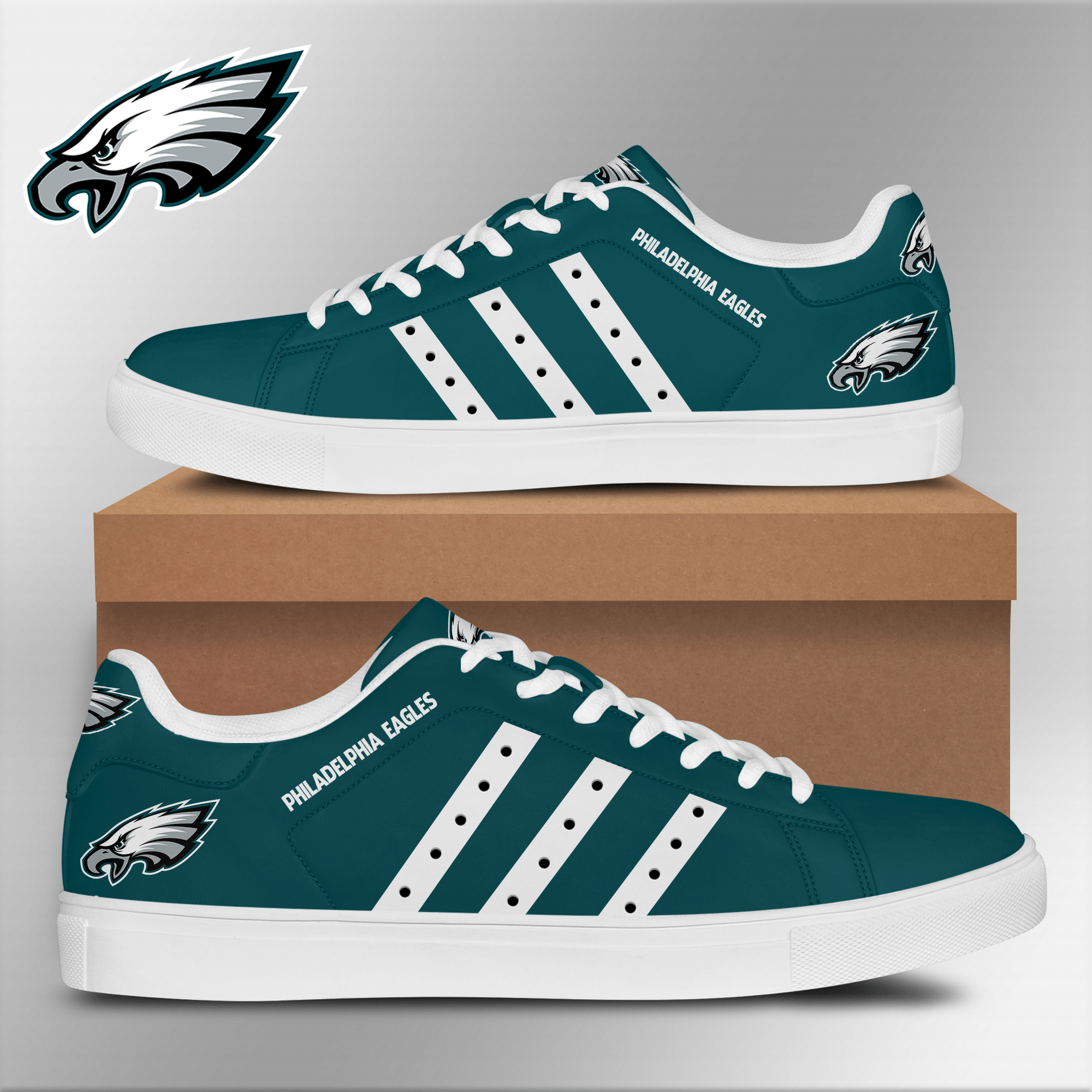 Philadelphia Eagles Low Top Shoes V2