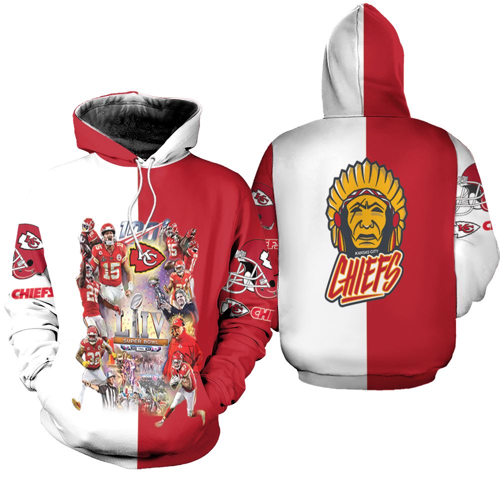 Kansas City Chiefs Super Bowl LIV Champion 2019 Greatest Football Team 3D Hoodie T shirt Sweater Hoodie