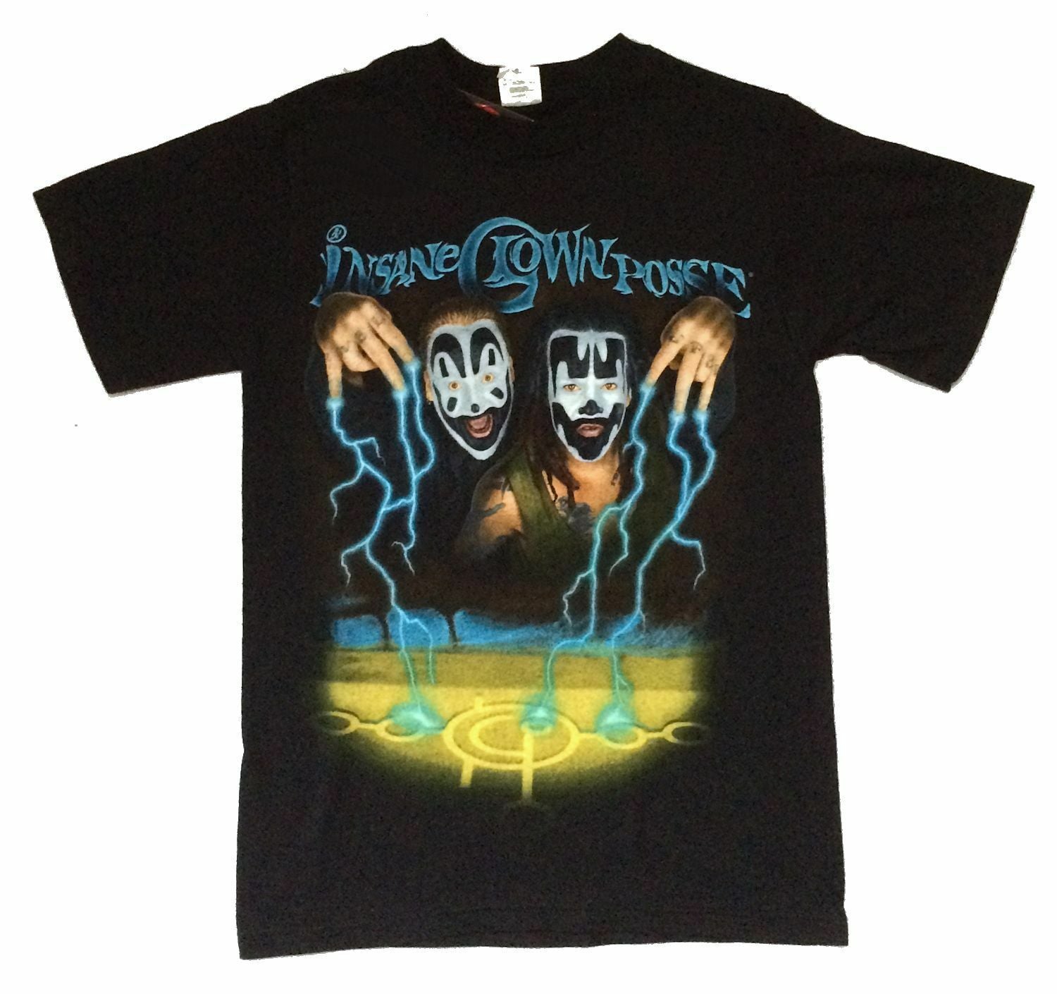 Vintage Insane Clown Posse Storm Lightning Shaggy Violent J Black T Shirt