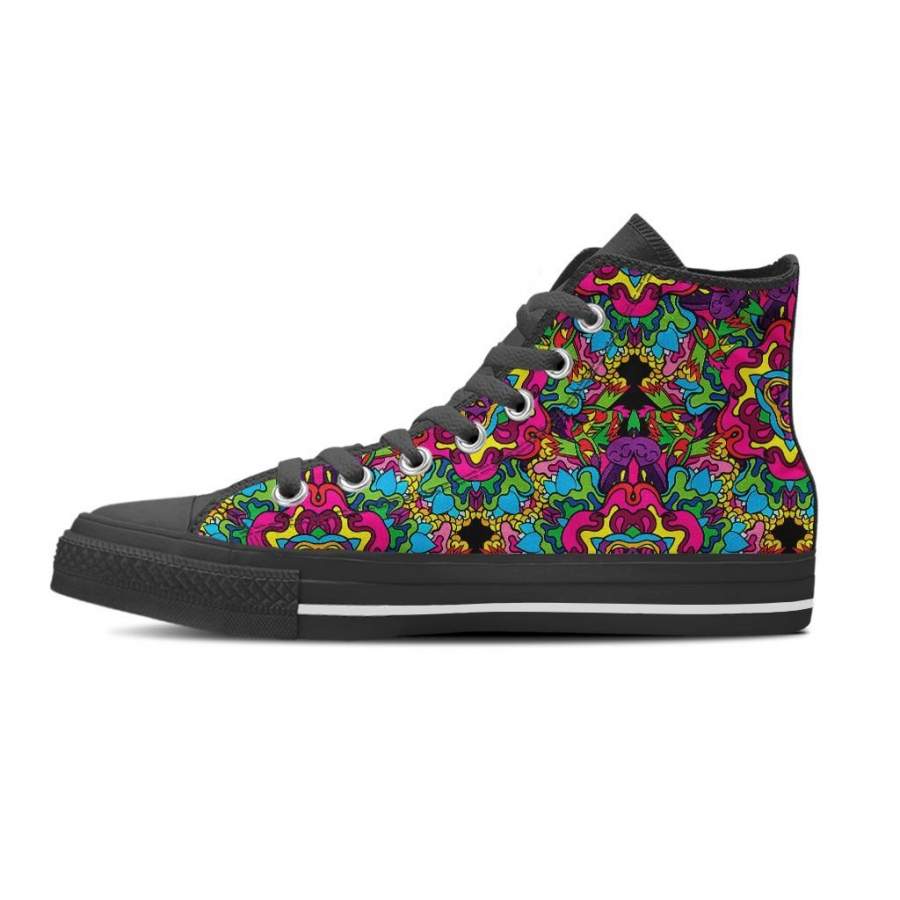 Animal Hippie Psychedelic Men’s High Top Shoes