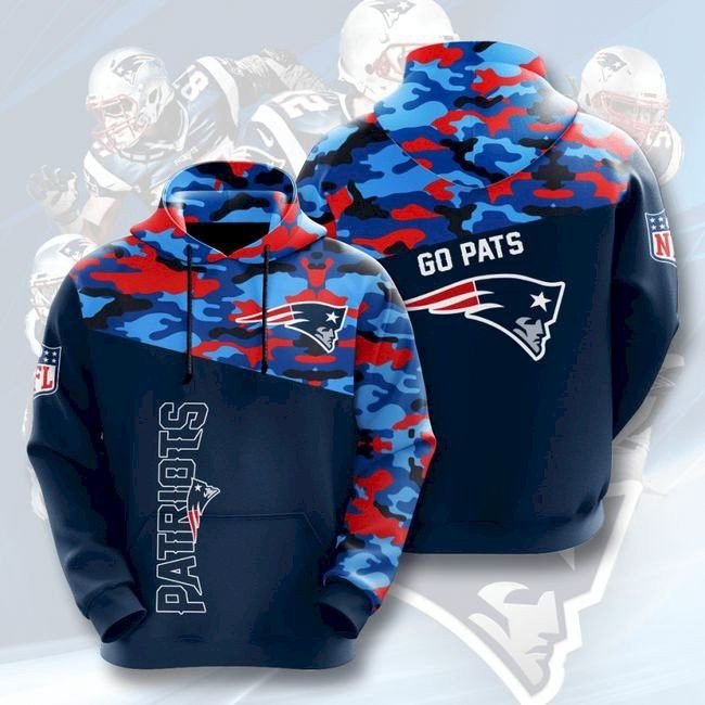 New England Patriots Hooded 46 Unisex 3D Hoodie Gift For Fans