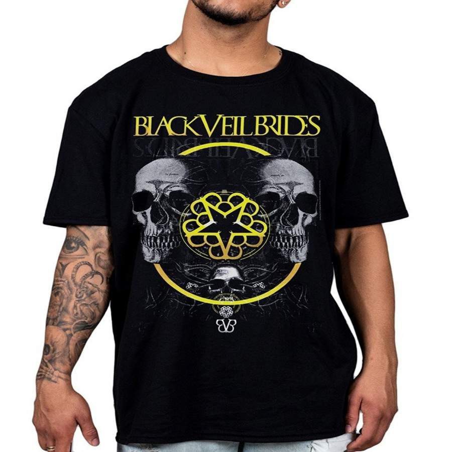 Mens Black Veil Brides Grey Skull T-Shirt Unisex We Stitch These Wounds Fallen Angels Tshirts Fashion Summer S Tee