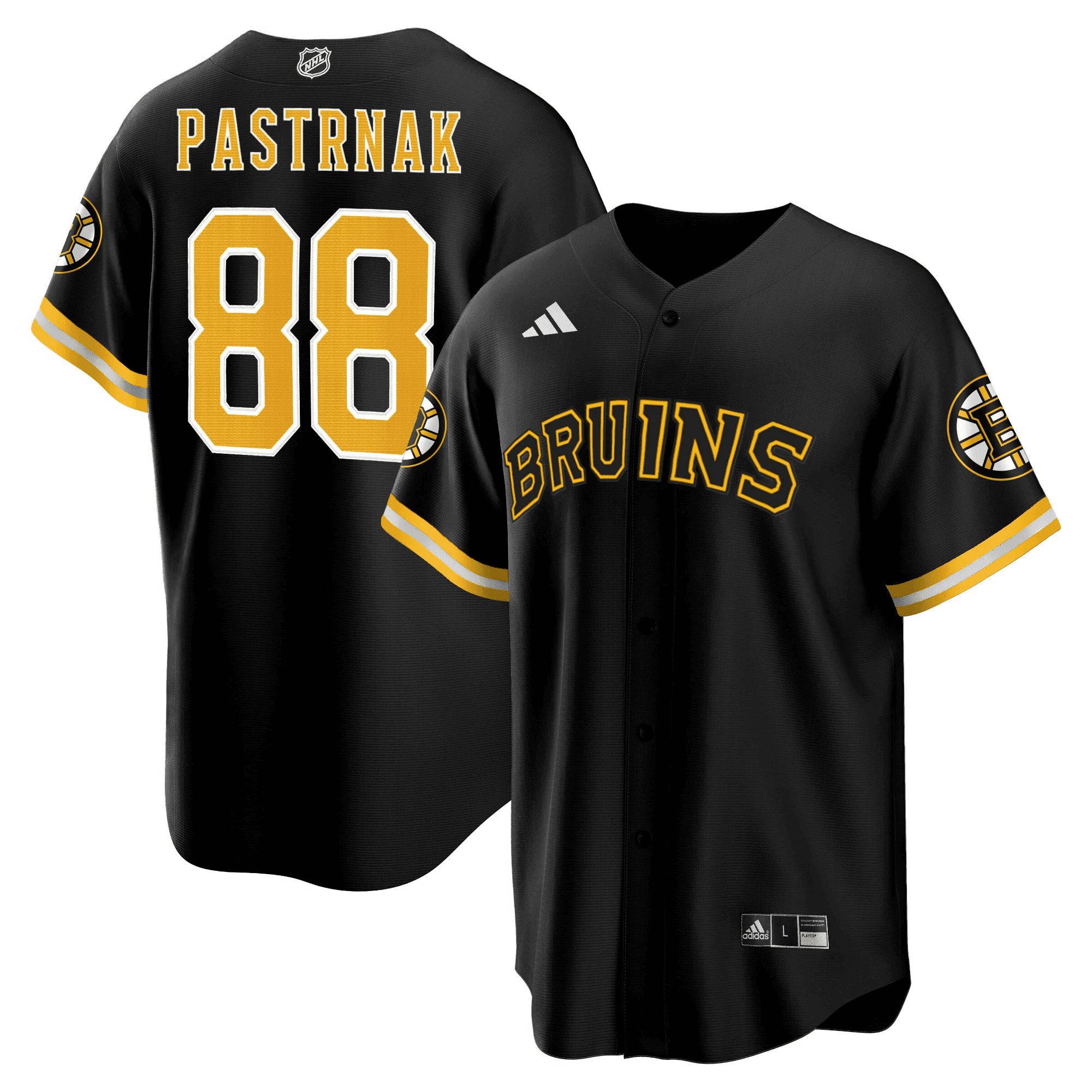 Youth’S Boston Bruins Baseball Jersey – Cool Base – All Stitched