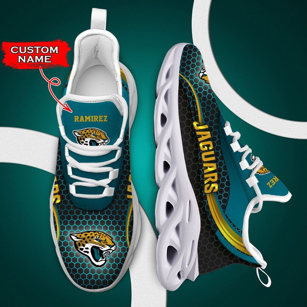 Jacksonville Jaguars Max Soul Shoes Luxury Custom Name 01 M3Rtt0199