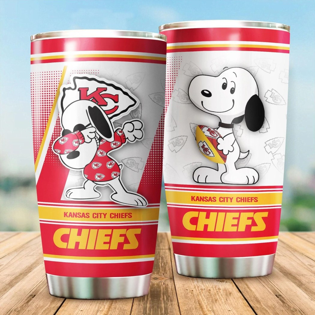 Snoopy Kansas City Chiefs Tumbler Mug