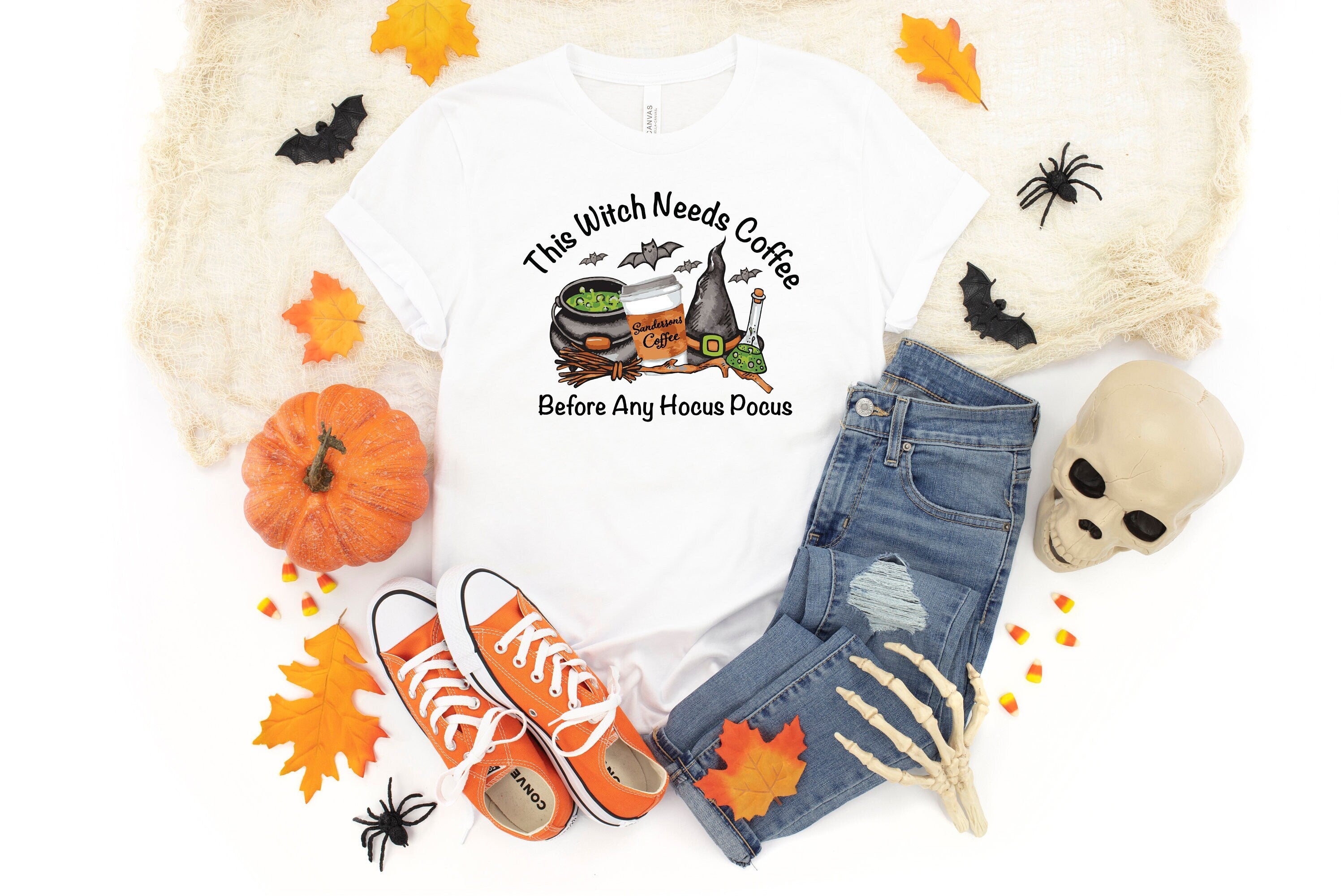 This Witch Needs Coffee Shirt,Halloween Costumes,Halloween Gifts,Halloween Party Shirt,Happy Halloween Shirt x Halloween costumes 2024