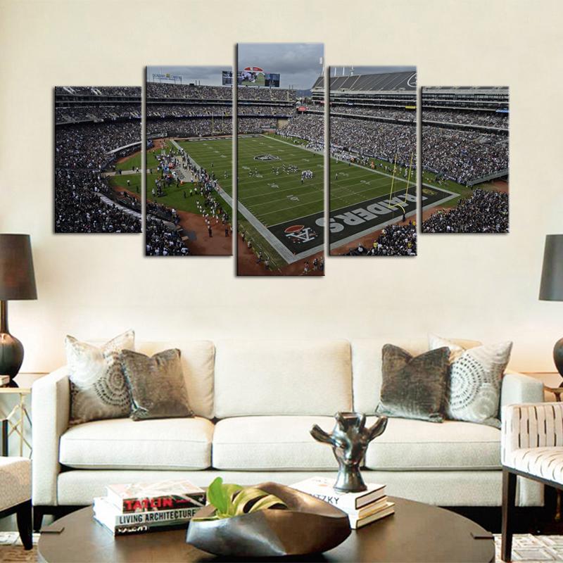 Las Vegas Raiders Oakland Coliseum Wall Canvas 5 – Donelanetop Store