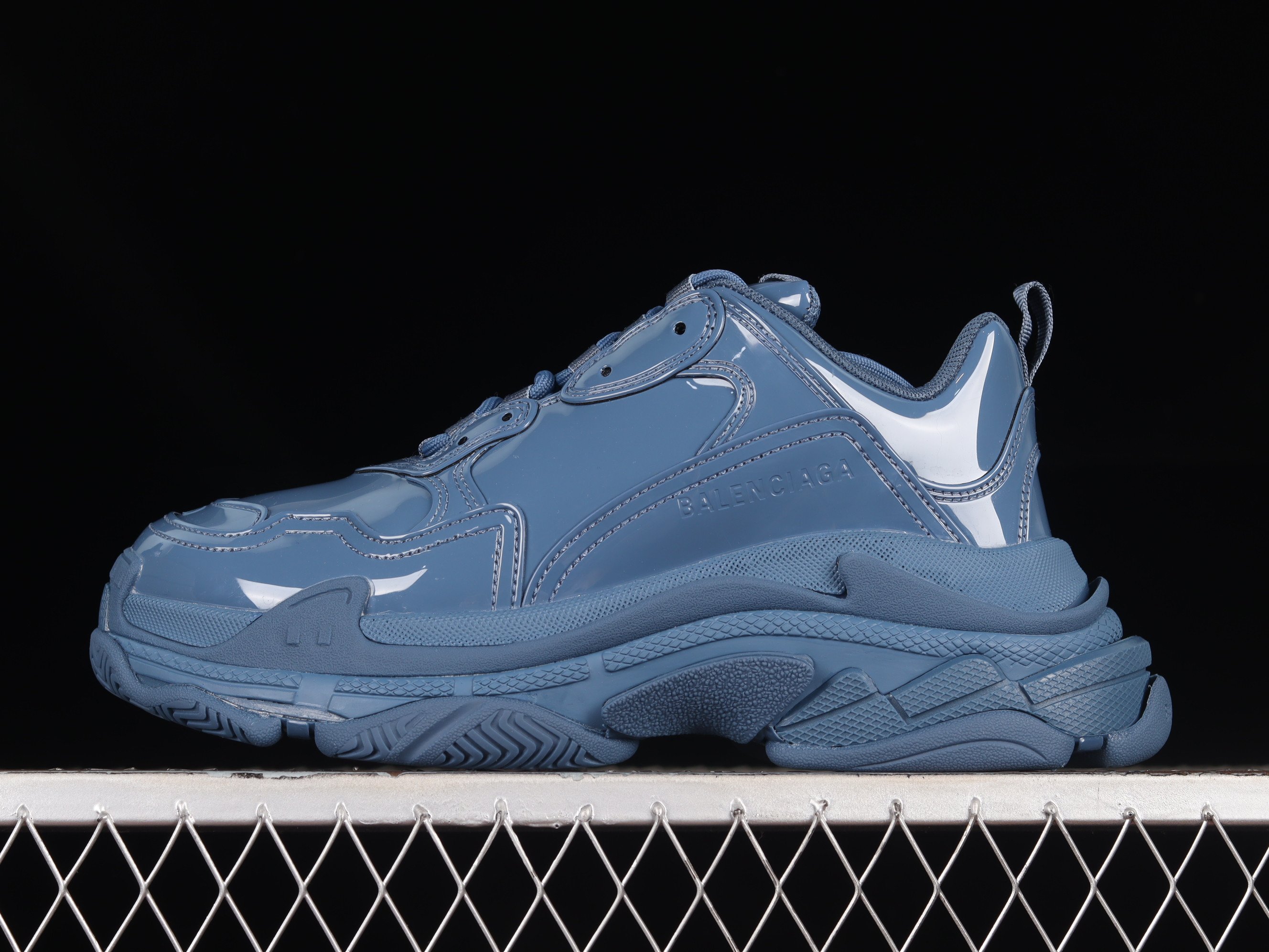 Balenciaga Triple S Rubber Shoes Sneakers – Blue SNK221831883