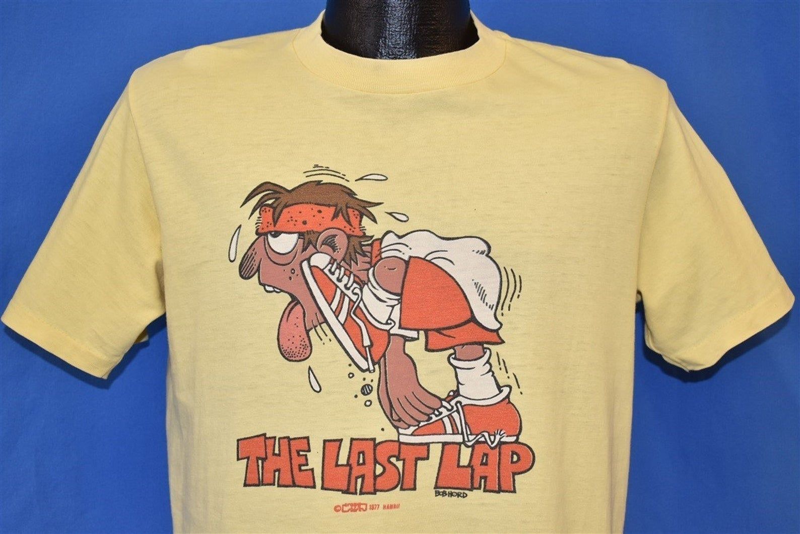 70s The Last Lap Funny Cartoon T-shirt Vintage Tee