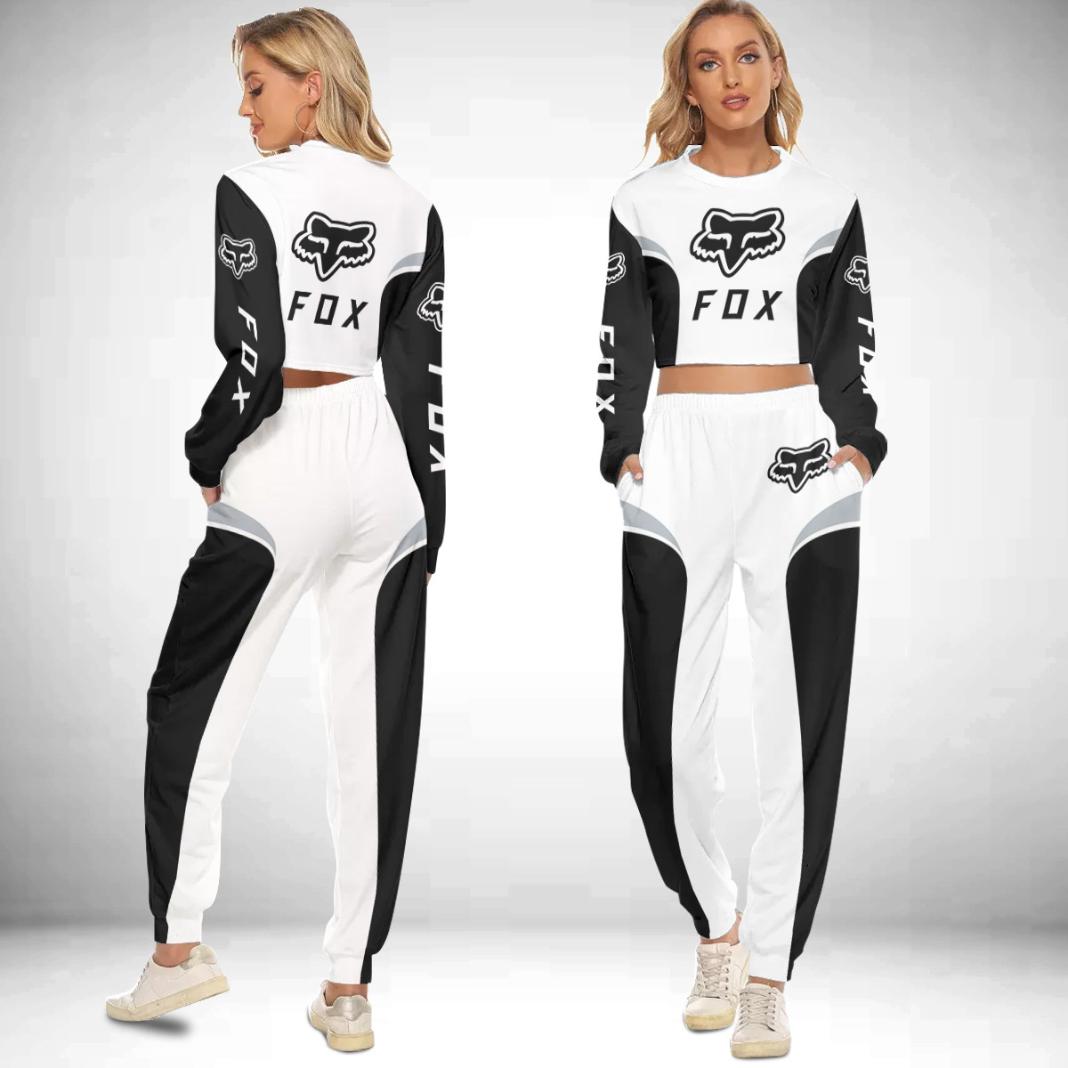 Fr Cropped Sweatshirt Suit Women Set Vd05