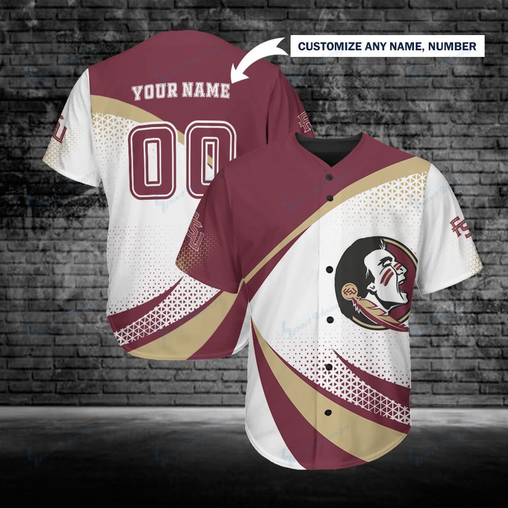 Florida State Seminoles Personalized Baseball Jersey 253