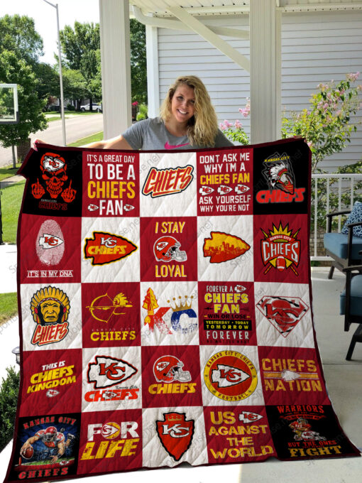 Kansas City Chiefs Blanket Quilt V2 B93