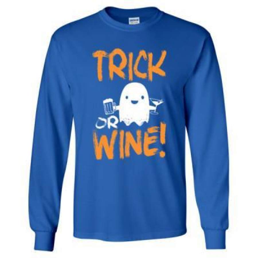 AGR Trick Or Wine Halloween – Long Sleeve T-Shirt