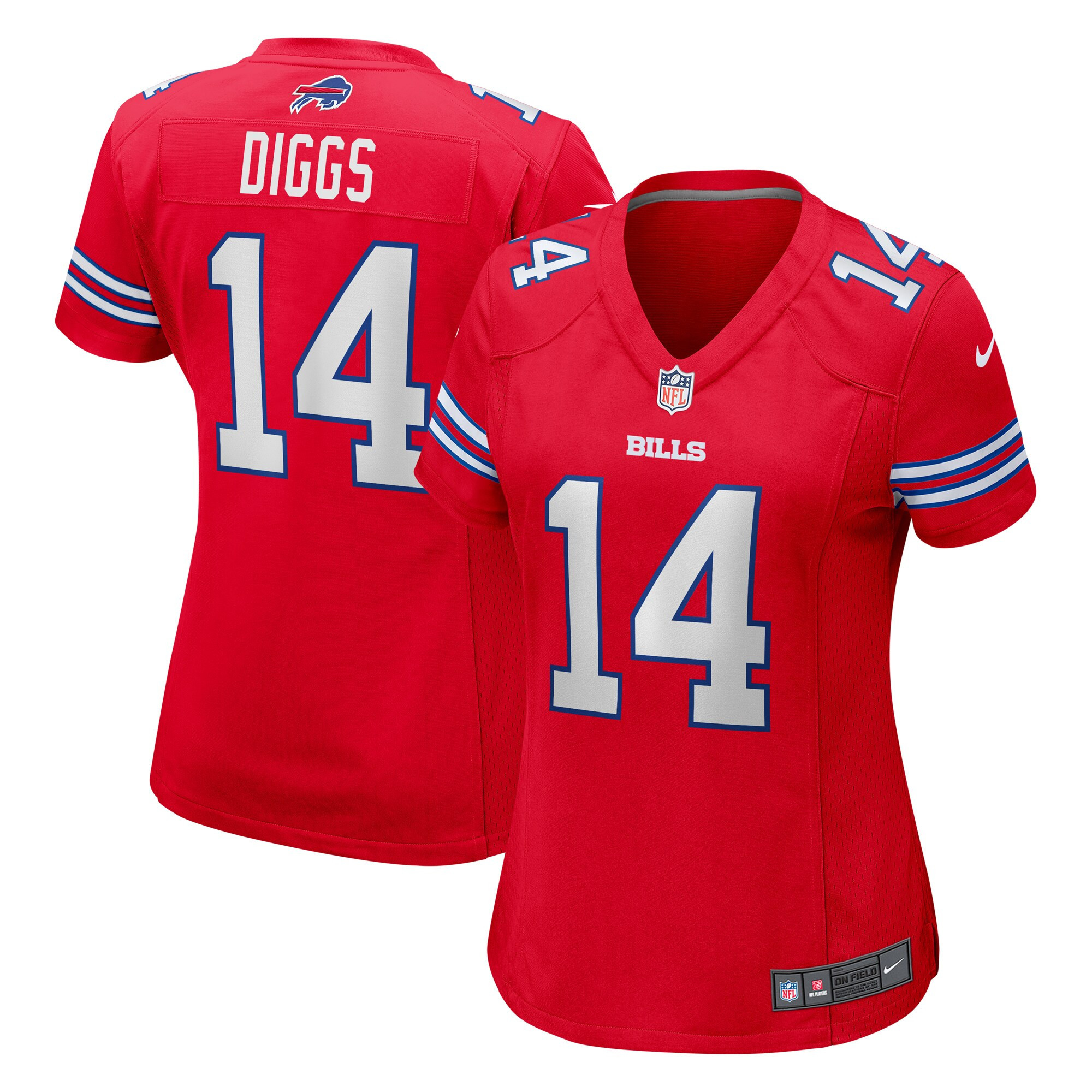 Women’S Buffalo Bills Stefon Diggs Red Jersey – All Stitched