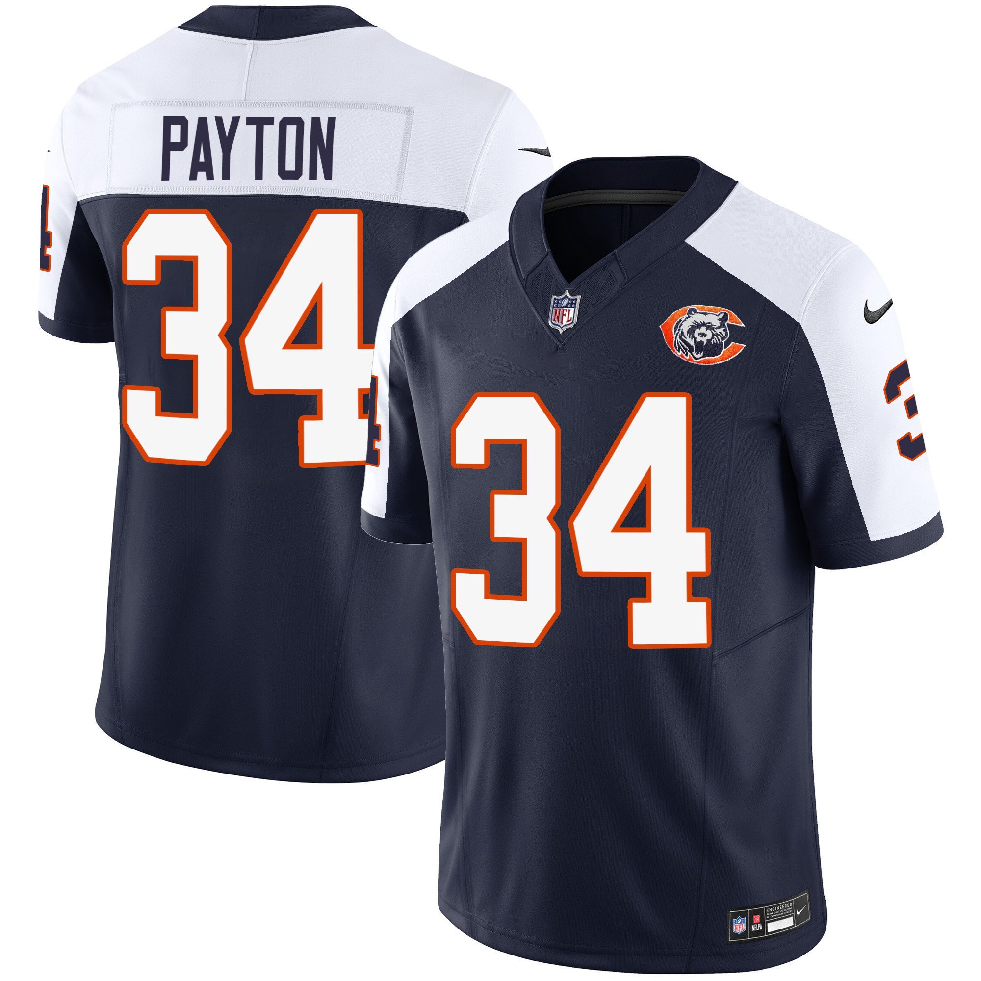 Walter Payton Chicago Bears Throwback Vapor Jersey – All Stitched