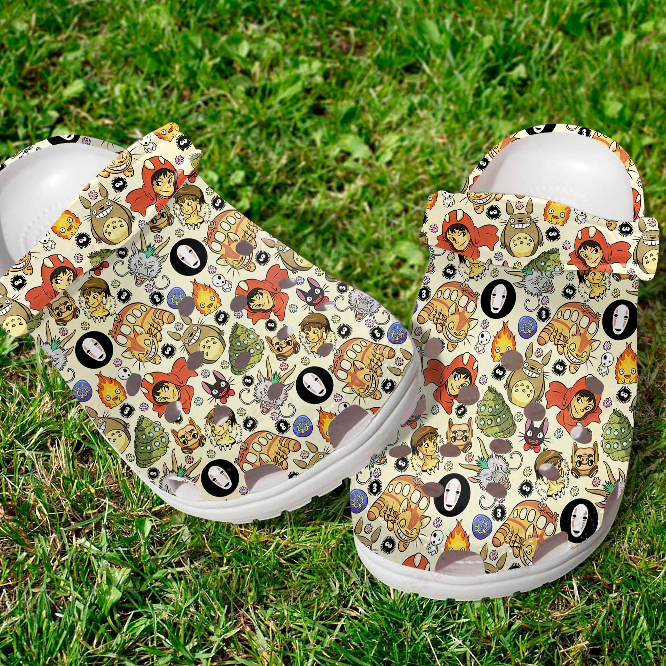 Anime Pattern Crocs Classic Clogs Shoes