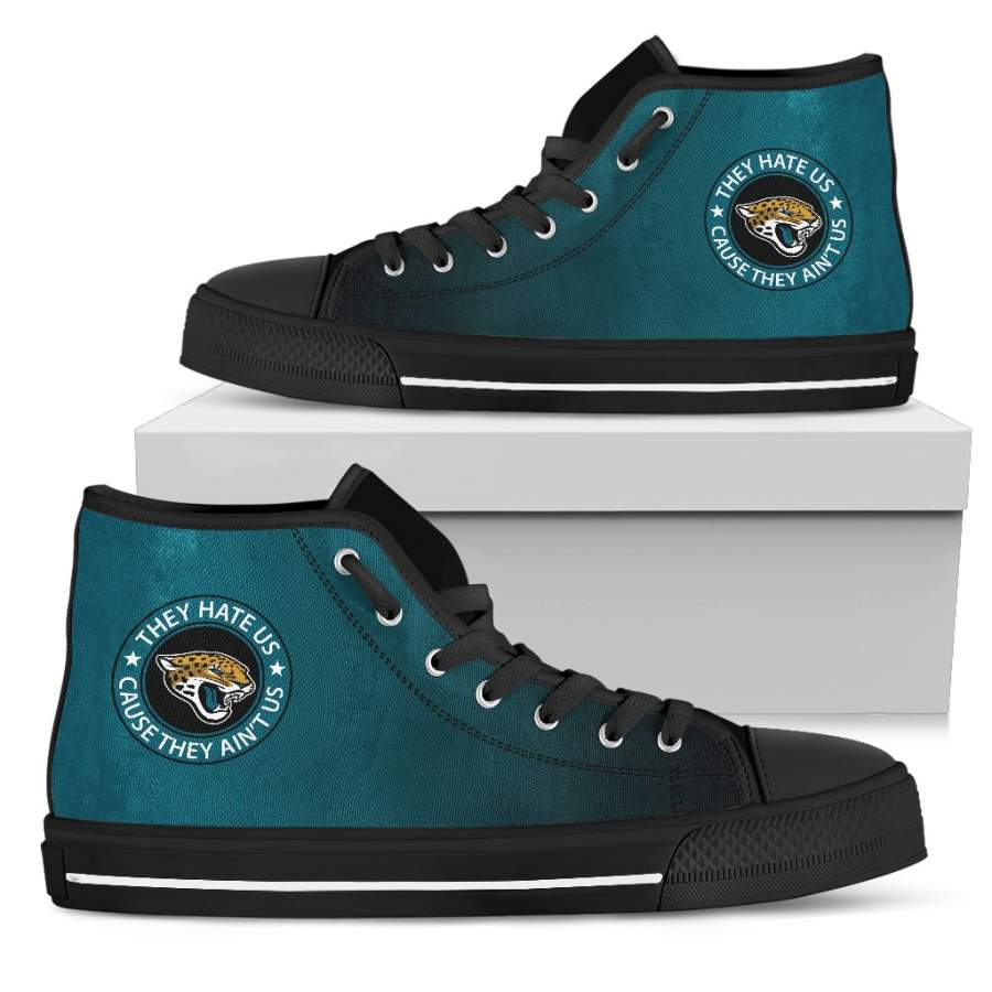 They Hate Us Cause They Ain’t Us Jacksonville Jaguars High Top Shoes