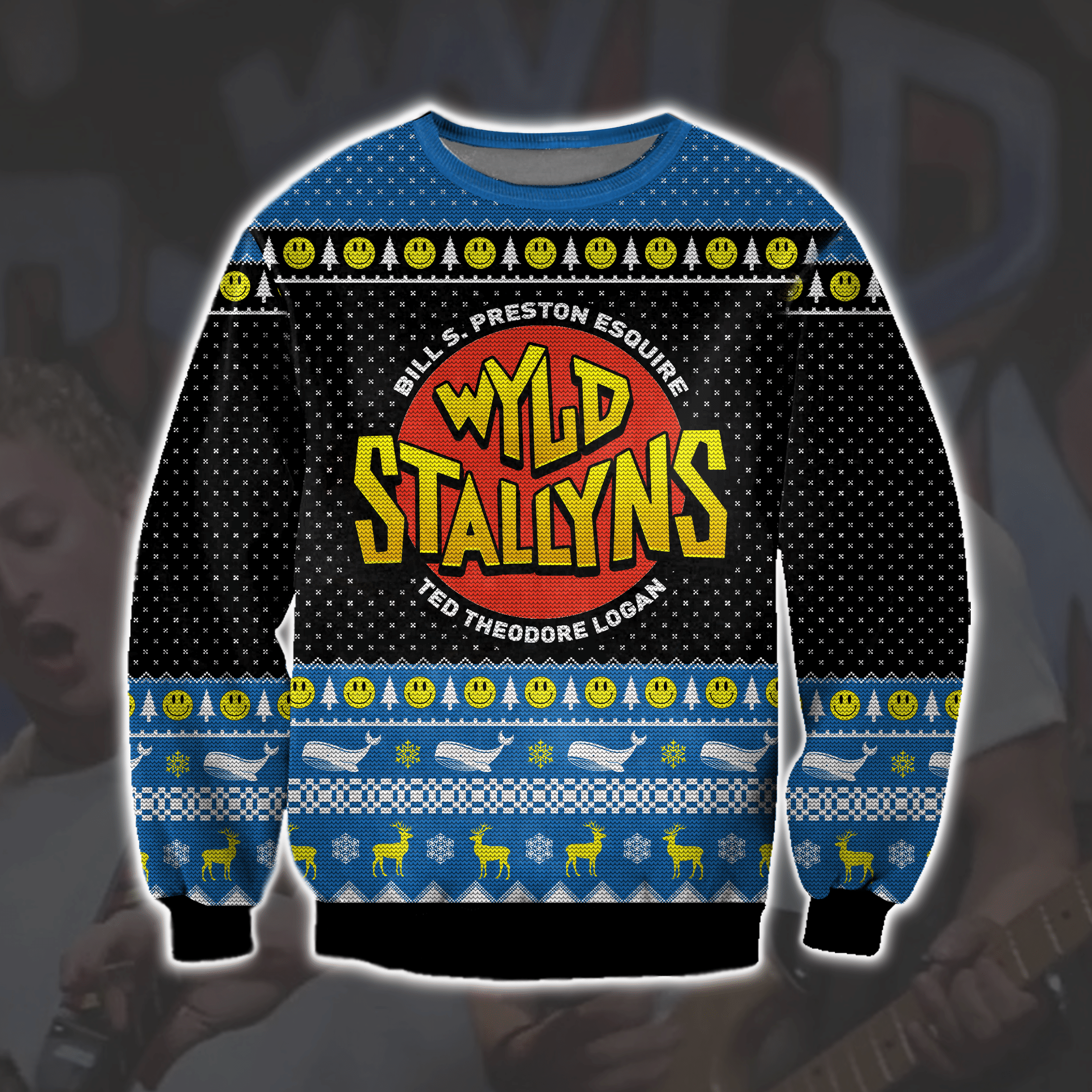 Wyld Stallyns 3D Print Ugly Christmas Sweater 2023
