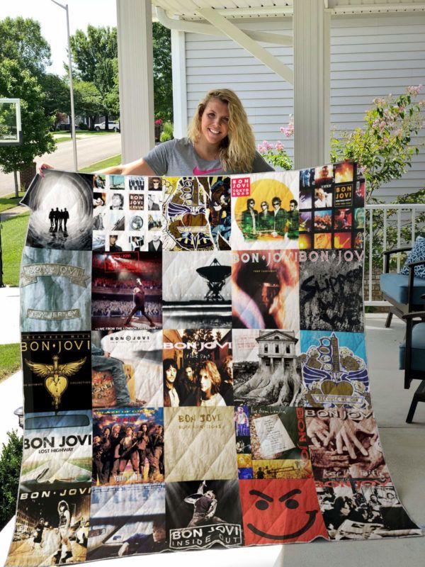 M-Jon Bon Jovi (Band) Quilt Fleece B &hellip;