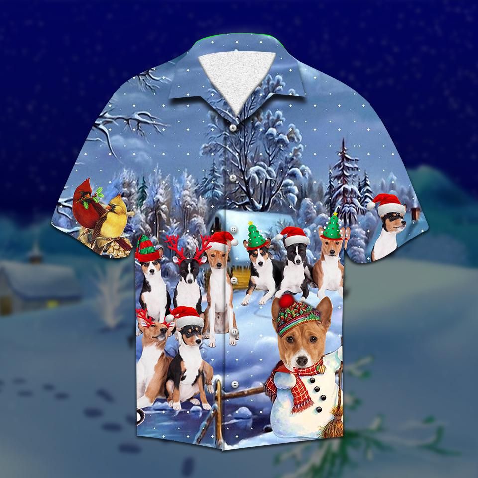 Basenji Christmas Hawaiian Shirt | Unisex | Adult | Hw2083