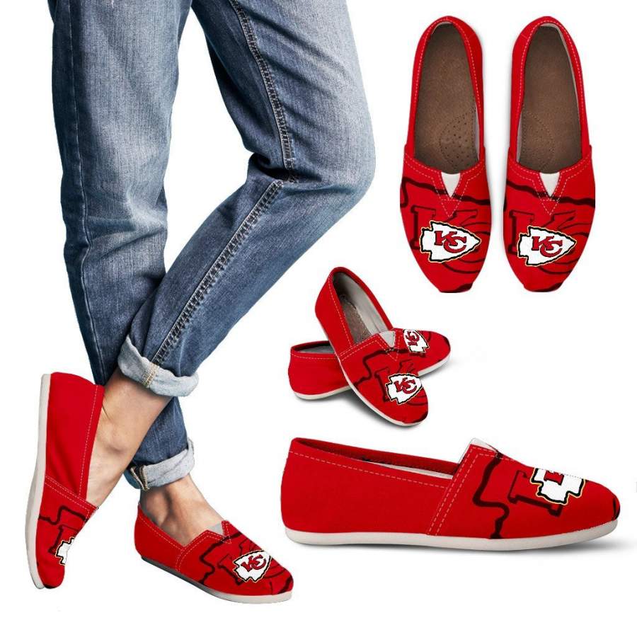 Mixing Tiny Logo Fantastic Kansas City Chiefs Casual Shoes