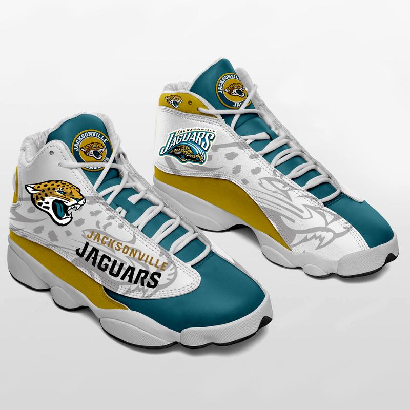 Jacksonville Jaguars Form Air Jordan 13 Sneakers Football Team Sneakers -Hao1