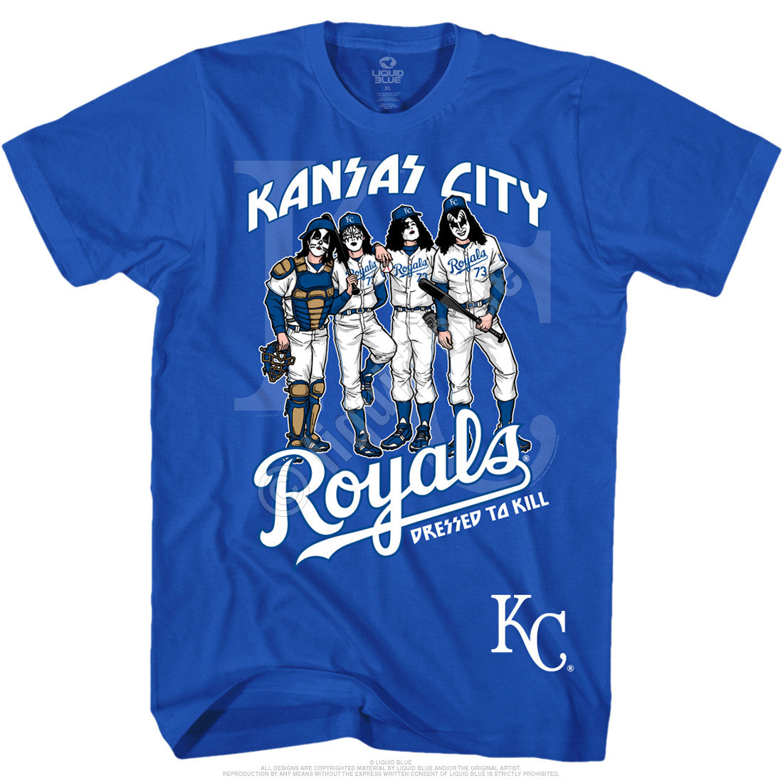 Kansas City Royals Dressed To Kill Blue T-Shirt