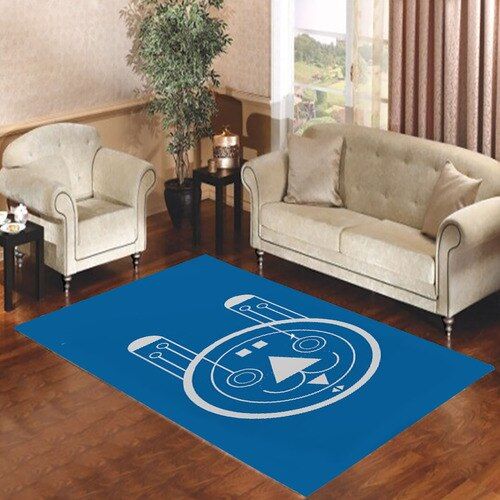 Animal Face Geometric With Blue Living Room Carpet Rugs Area Rug For Living Room Bedroom Rug Home Decor