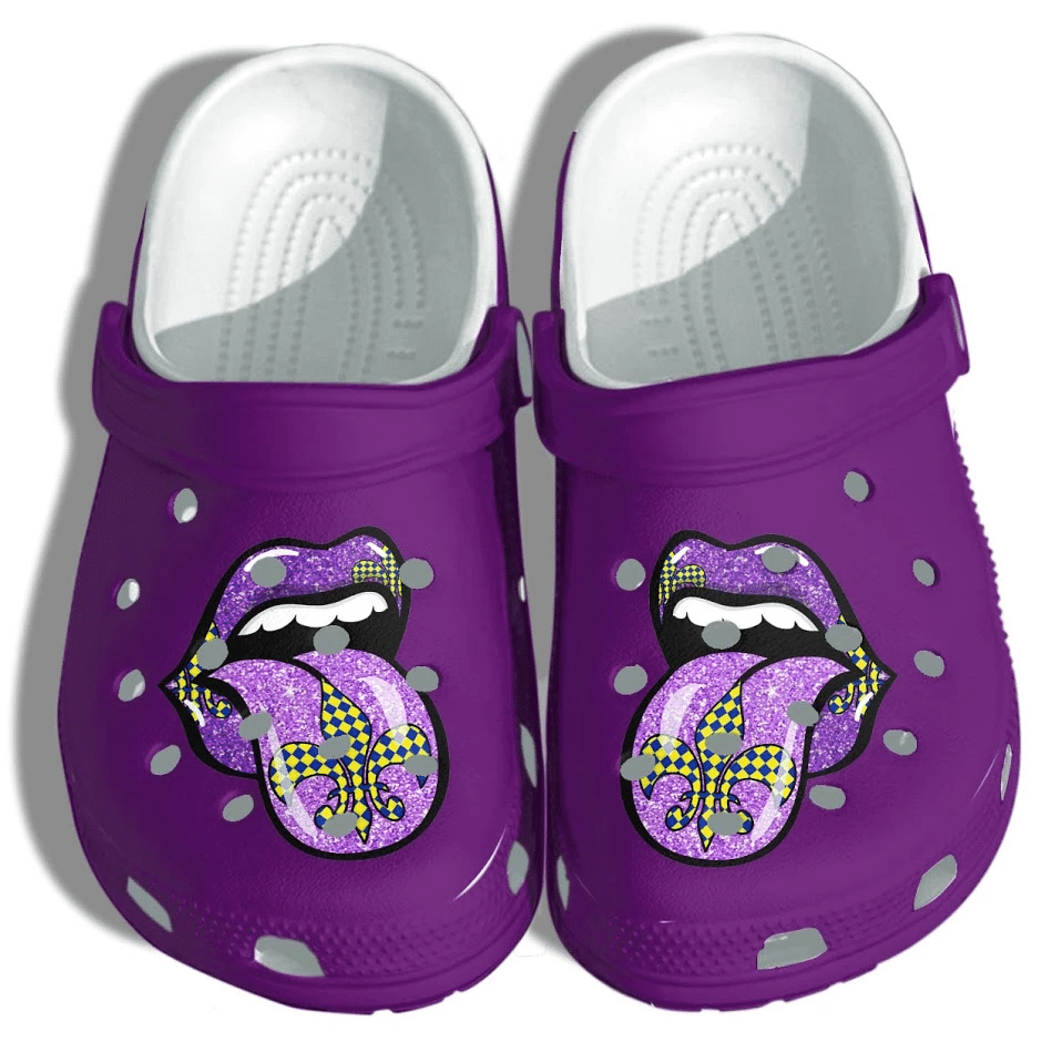 Purple Lip Crocs Shoes – Mardi &hellip;