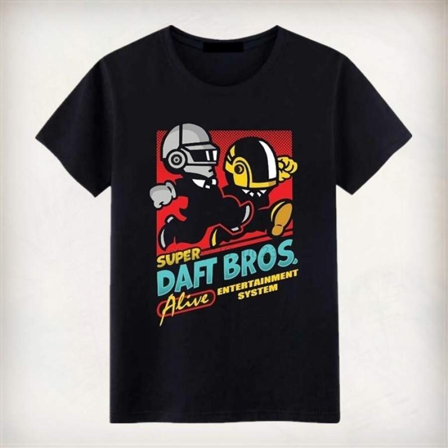 Summer Fashion New Over Size Daft Bros Daft Punk Cool Shirts Men Short Sleeve T-Shirts