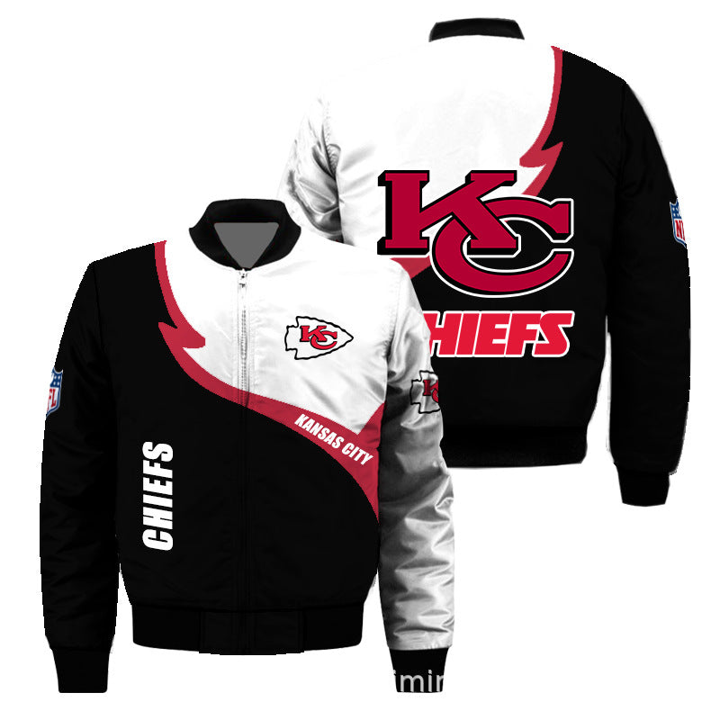 Men’S Kansas City Chiefs Winter Jacket 3D