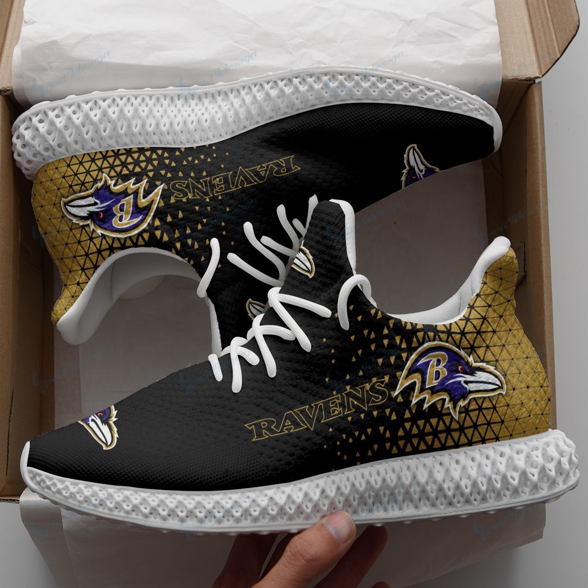 Baltimore Ravens 4D Future Sneakers 112