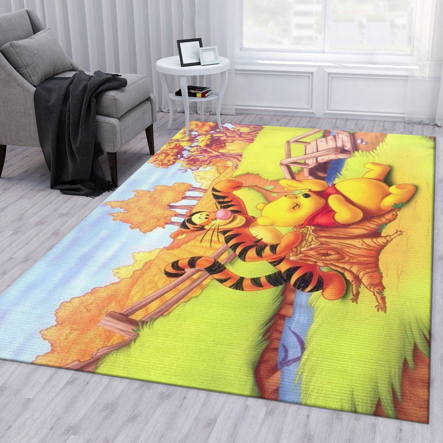 Winnie The Pooh Ver22 Rug Living Room Rug Floor Decor Home Decor Area Rug For Living Room Bedroom Rug Home Decor