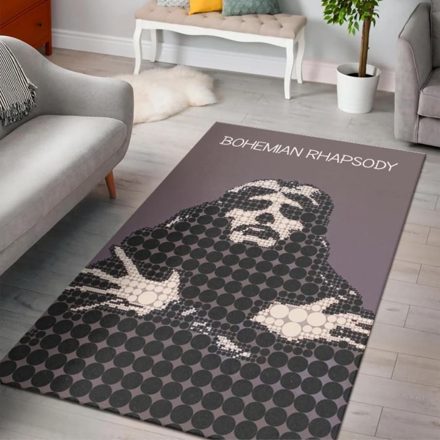 Queen Bohemian Rhapsody Freddie Mercury Area Rug Rugs For Living Room Rug Home Decor