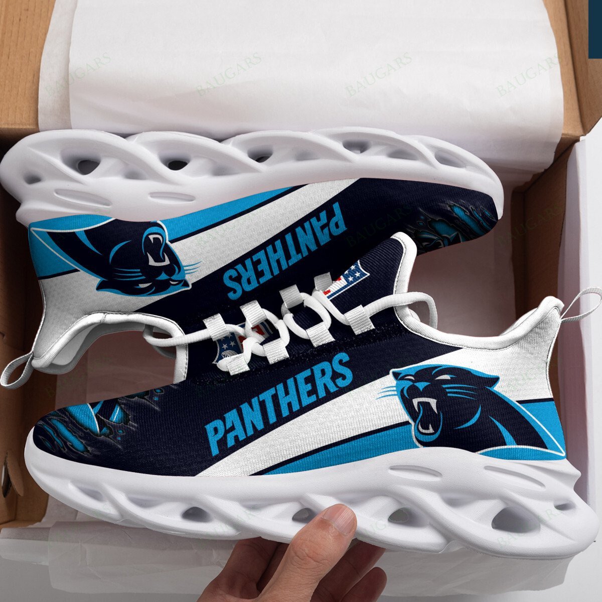 Carolina Panthers Yezy Running Sneakers Art 88