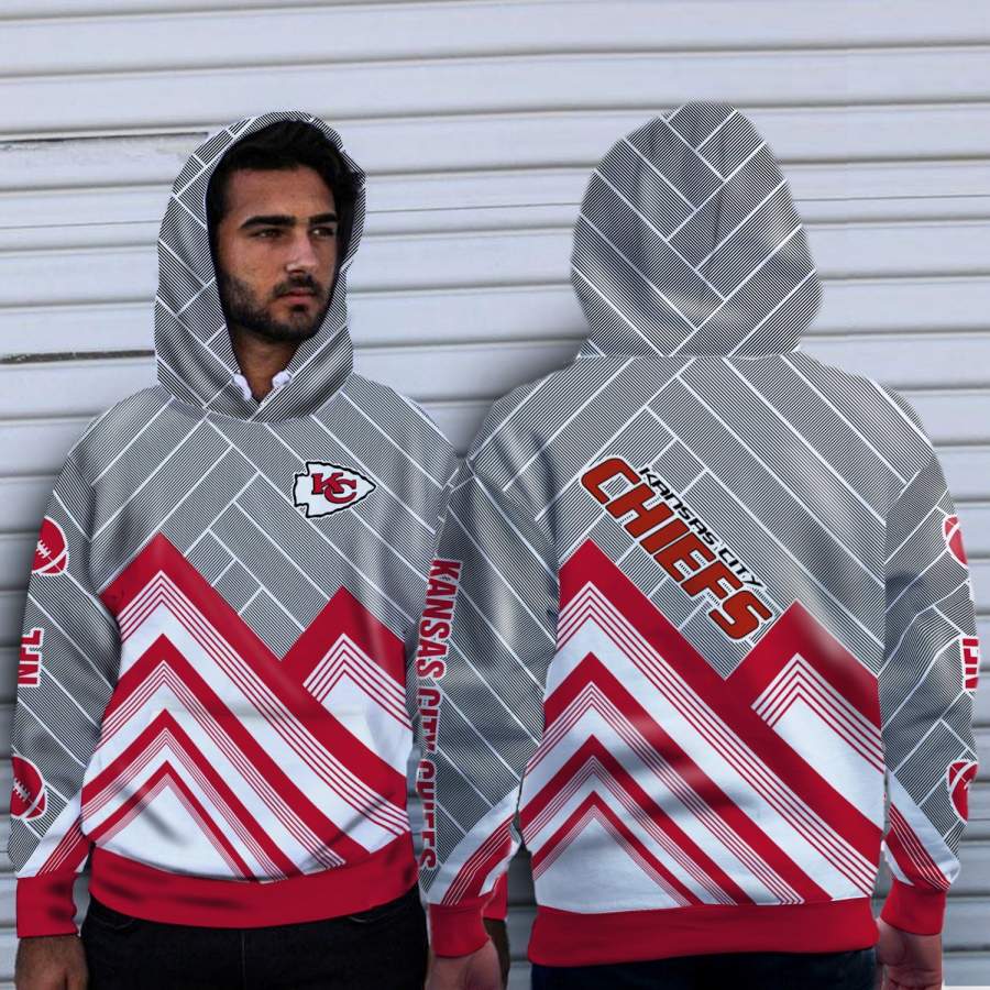 Fashion Cross Line Kansas City Chiefs Hoodie