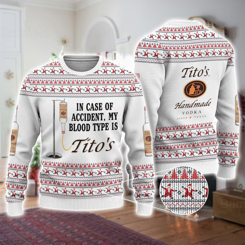 Christmas Ts Titos Christmas Sweater Christmas Ugly Sweater Tito