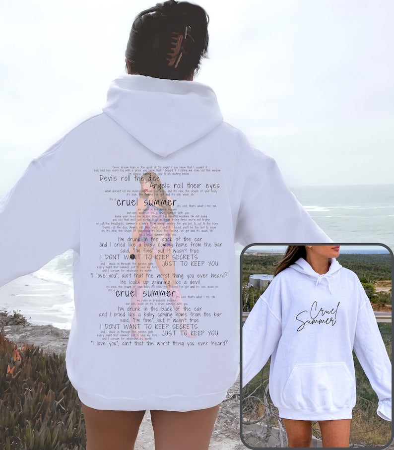 Cruel Summer Hoodie, Cruel Summer Lyrics, Taylor Lover Album Merch