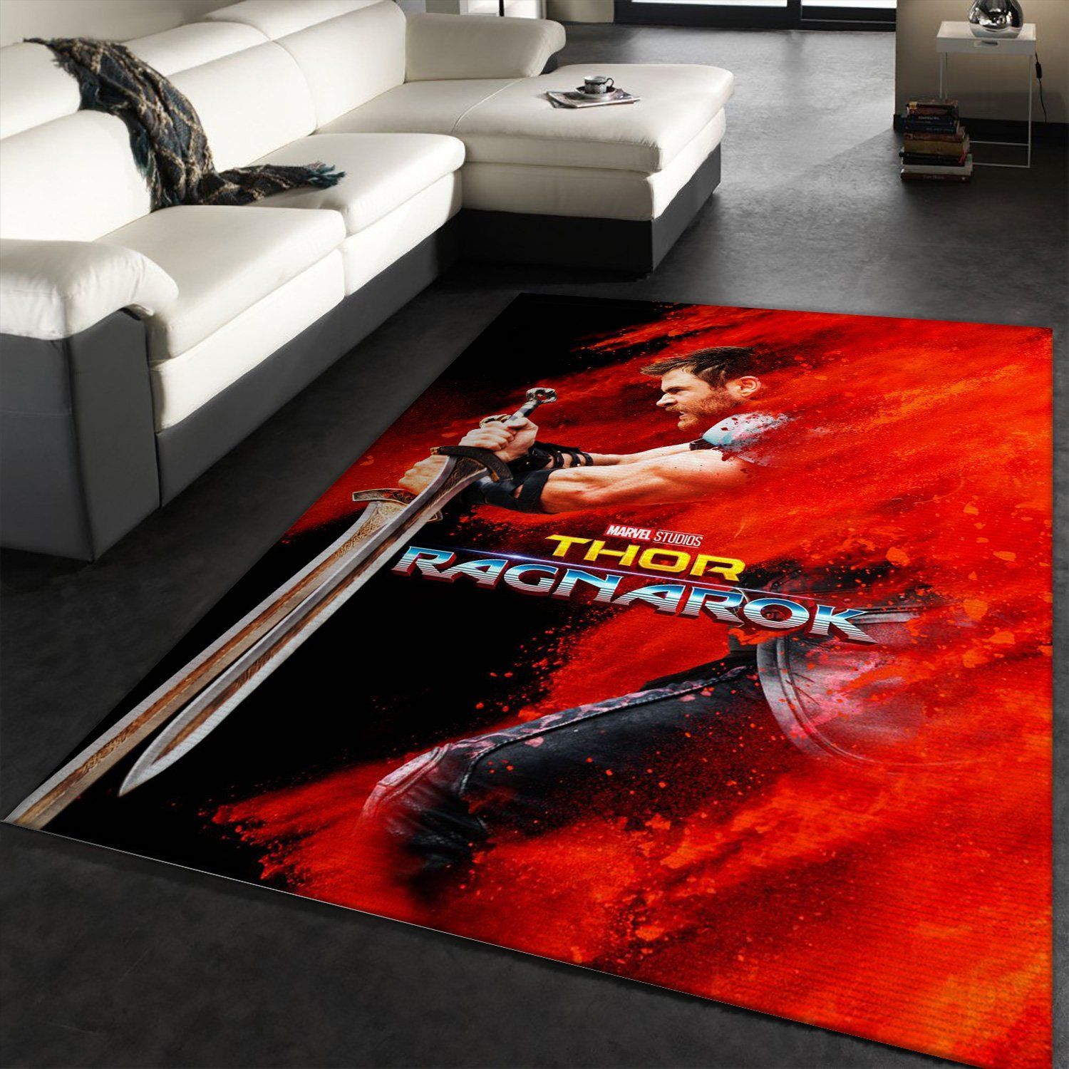 Thor Ragnarok Thor Area Rug For Christmas, Living Room Rug, Family Gift US Decor