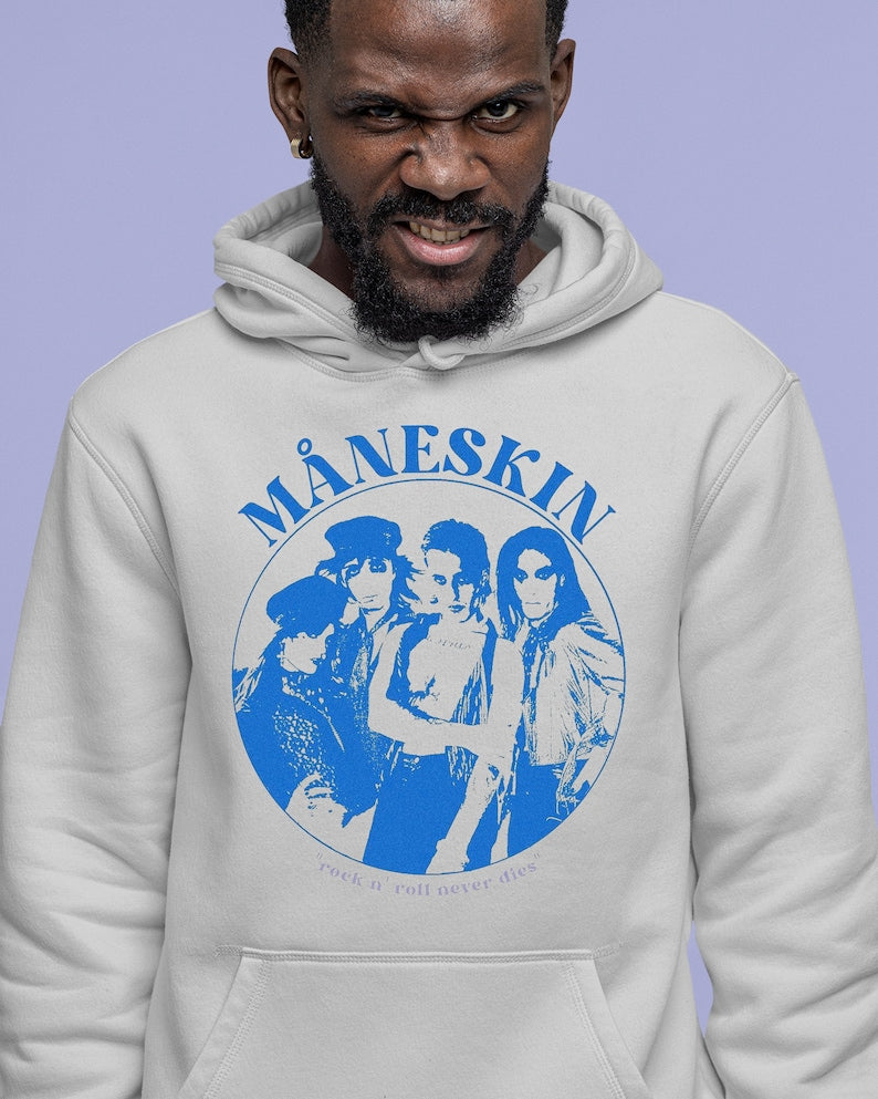 Vintage Maneskin Tshirt Sweatshirt Hoodie, Maneskin Rock Band T-Shirt, Italian Music Band Shirt, Rock N Roll Tee