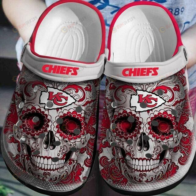 Kansas City Chiefs On Red Crocs Crocband Clog Comfortable Water Shoes – Aop Clog