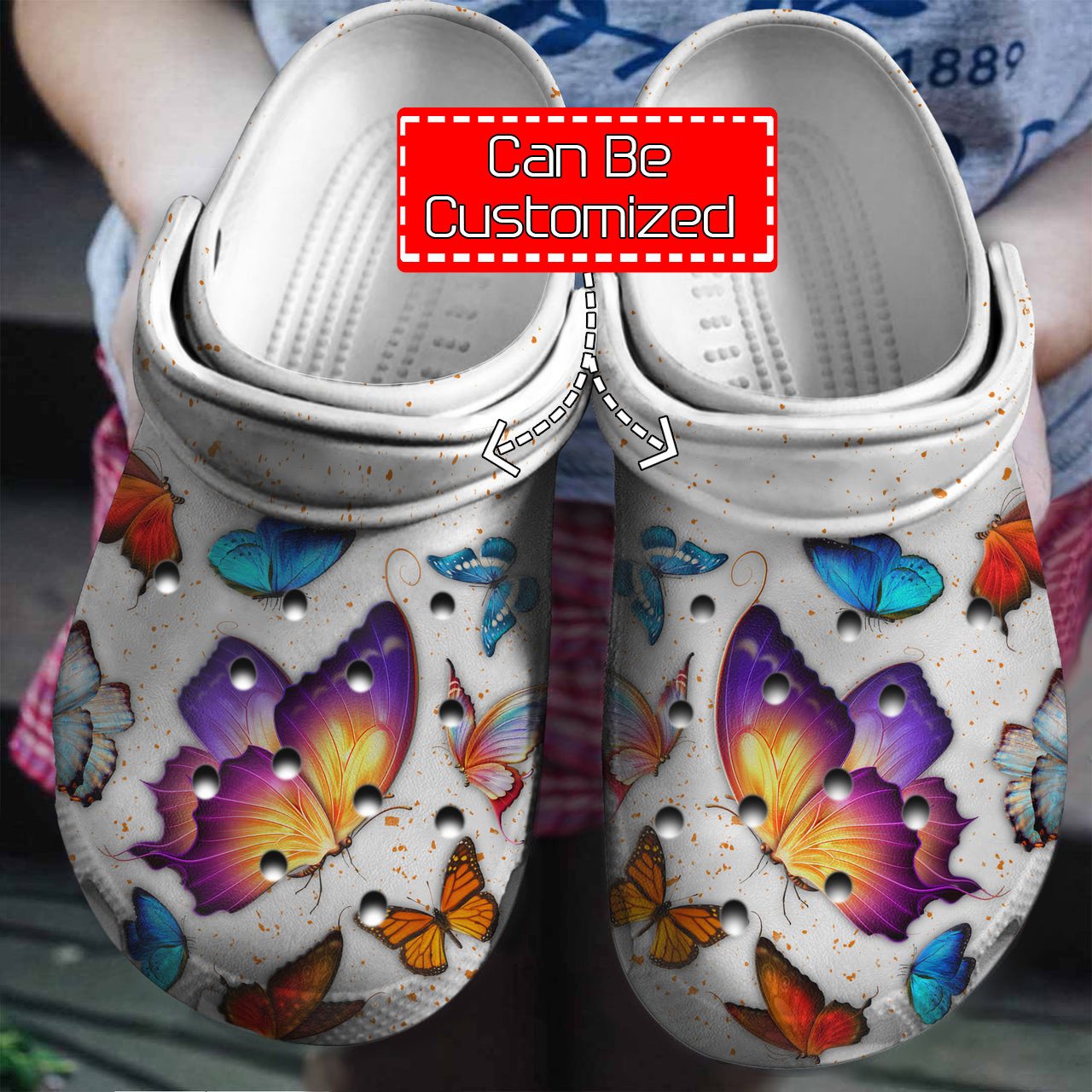 Animal Crocs – Personalized Butterfly Lovers Clog Shoes