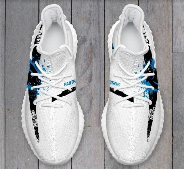 Carolina Panthers Yeezys Boost 350V2 Men Running Shoes Yeezy Sneaker Custom Shoes 1